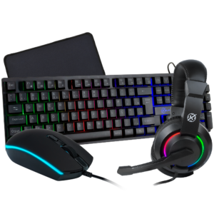 Combo Gamer Kalkan Odin Core 4-em-1 Mouse, Teclado, Headset e Mousepad