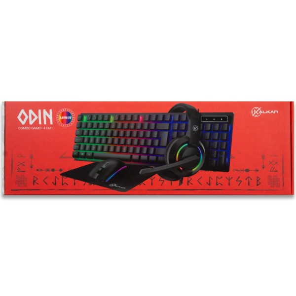 Combo Gamer Kalkan Odin Core 4-em-1 Mouse, Teclado, Headset e Mousepad - Image 5